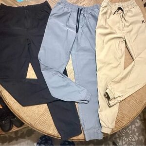 Hurley Kids Joggers - Black, Gray, Beige